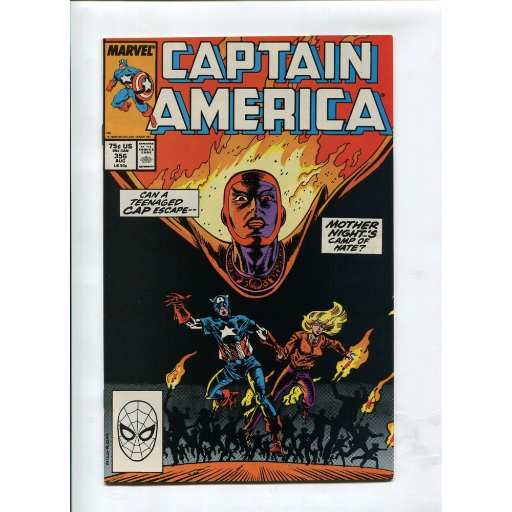 Captain America #356 Comic Book Marvel Comics 1989